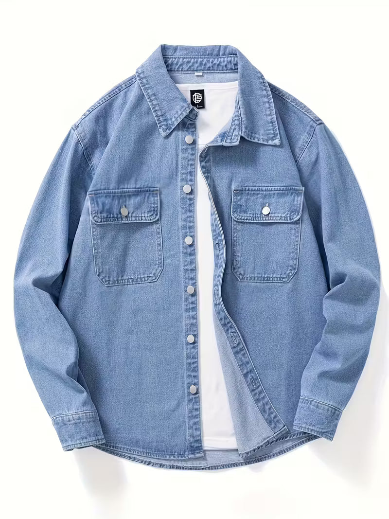 Camicia Denim Ampia Classica